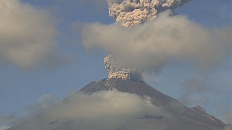 Prevén caída de ceniza del Popocatépetl en CDMX