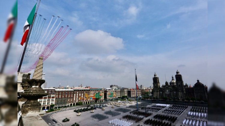 Así se vivió el desfile militar en el Zócalo