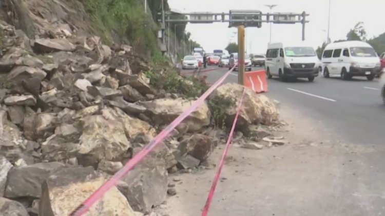 Se desgaja cerro del Zacatenco en CDMX