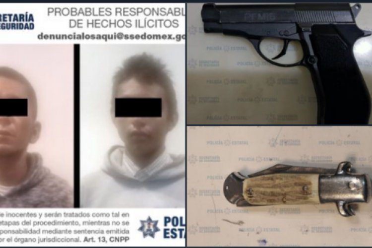 Caen en flagrancia tres asaltantes