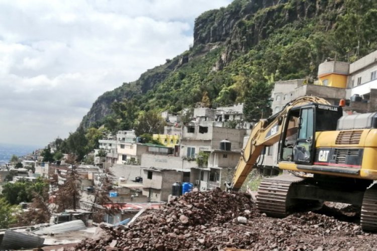 Concluye demolición de casas en el Chiquihuite