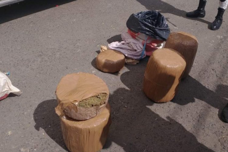 Ubican camión con 20 kilos de marihuana en Edomex