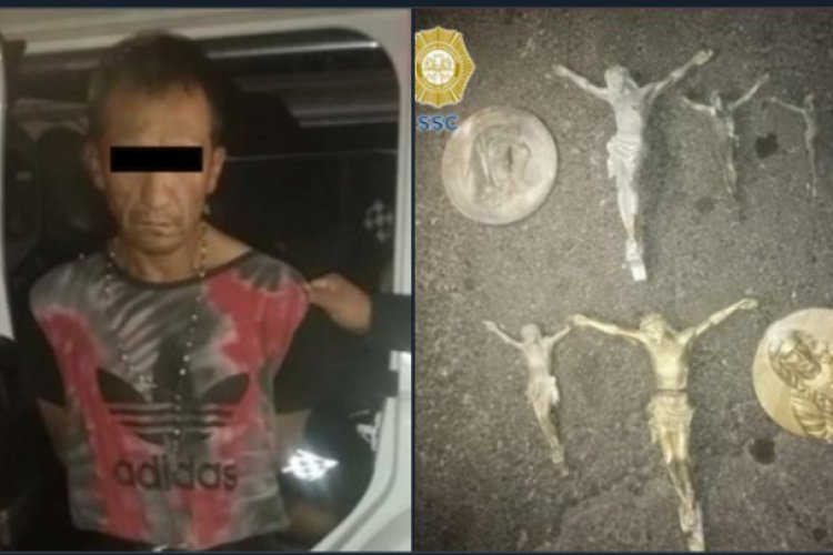 Se robaba los crucifijos de los panteones en CDMX