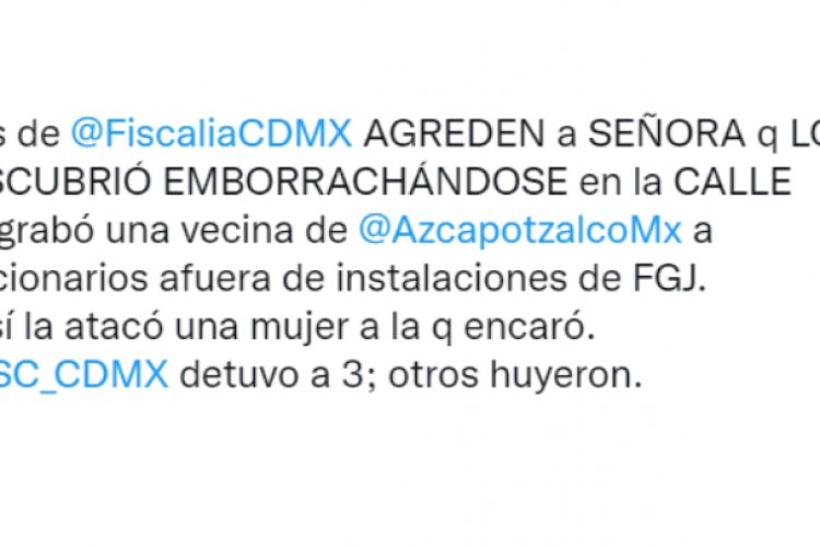 Empleados de la FGJ agreden a mujer en Azcapotzalco