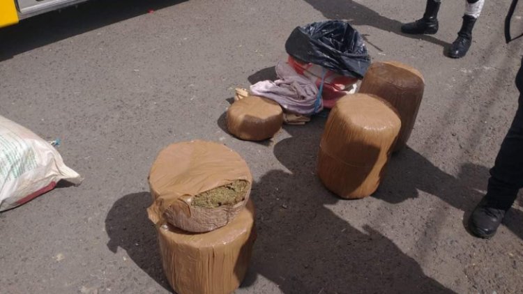 Ubican camión con 20 kilos de marihuana en Edomex