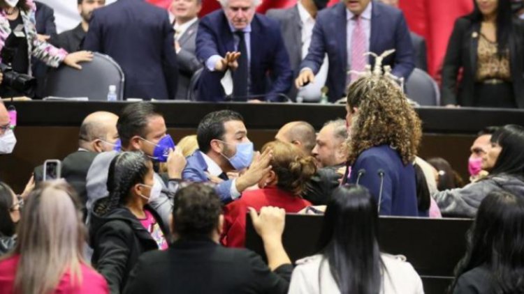 Se arma zafarrancho en Cámara de Diputados