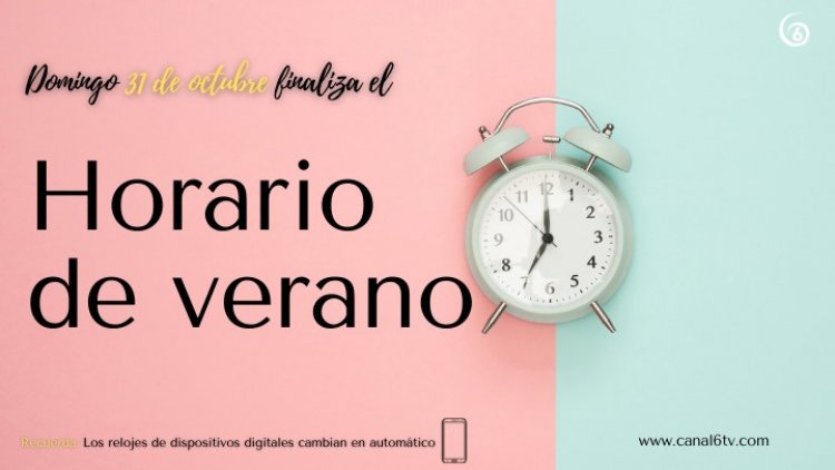 ¡Recuérdalo! Este domingo cambia el horario