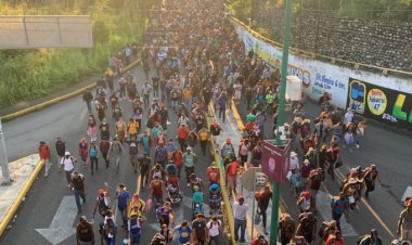 Parte nueva caravana migrante de Tapachula
