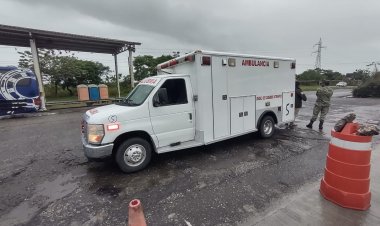 Viajaban 36 migrantes a bordo de ambulancia