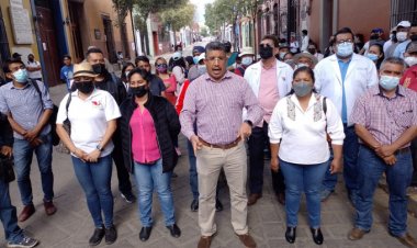 Trabajadores de salud y Antorcha exigirán castigo a responsables de desalojo violento