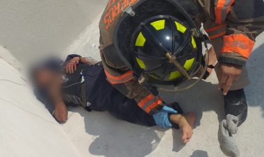 Trabajador recibe descarga eléctrica en Ecatepec