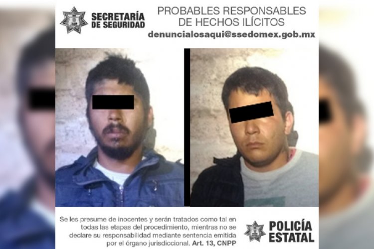 Aseguran a dos por robo violento en Chimalhuacán