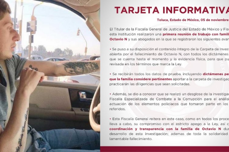 Fiscal del Edomex se reúne con padres de Octavio Ocaña