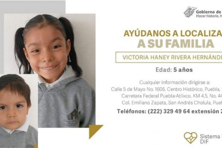 Buscan a familia de niños abandonados en Puebla