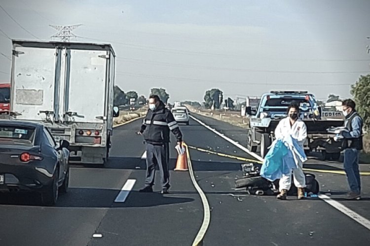 Muere motociclista en la México-Pirámides