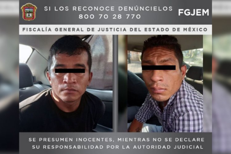 Procesan a dos hombres por narcomantas en Metepec