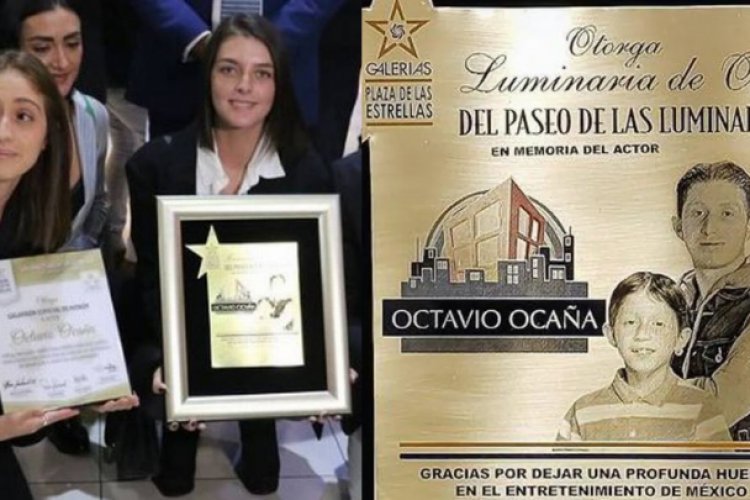 Le otorgan luminaria de oro a Octavio Ocaña