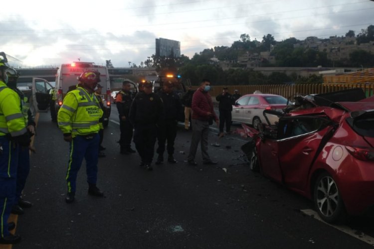 Fallece joven al impactar su auto en la México-Puebla