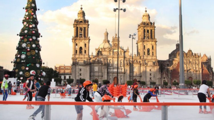 No habrá pista de hielo en el Zócalo: Sheinbaum