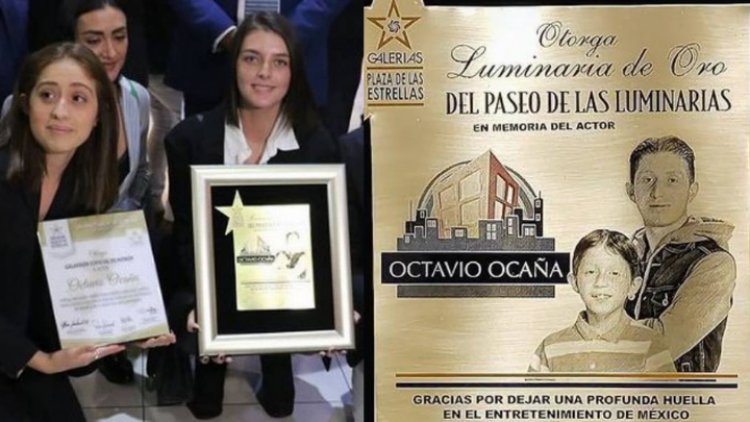 Le otorgan luminaria de oro a Octavio Ocaña