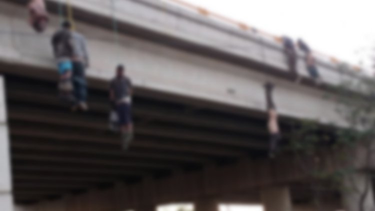 Cuelgan nueve cuerpos en puente de Zacatecas
