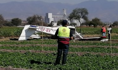 Se desploma avioneta en Puebla; hay 2 heridos