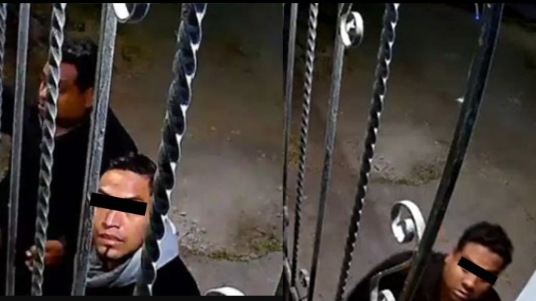 Ellos son los sujetos que intentaron asaltar una casa