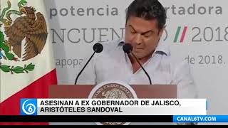Asesinan a ex gobernador de Jalisco, Aristóteles Sandoval