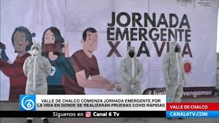 Valle de Chalco comienza Jornada emergente por la vida