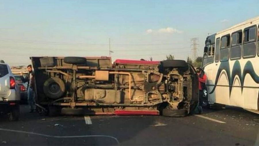 Choque múltiple en la México-Pachuca deja 14 lesionados