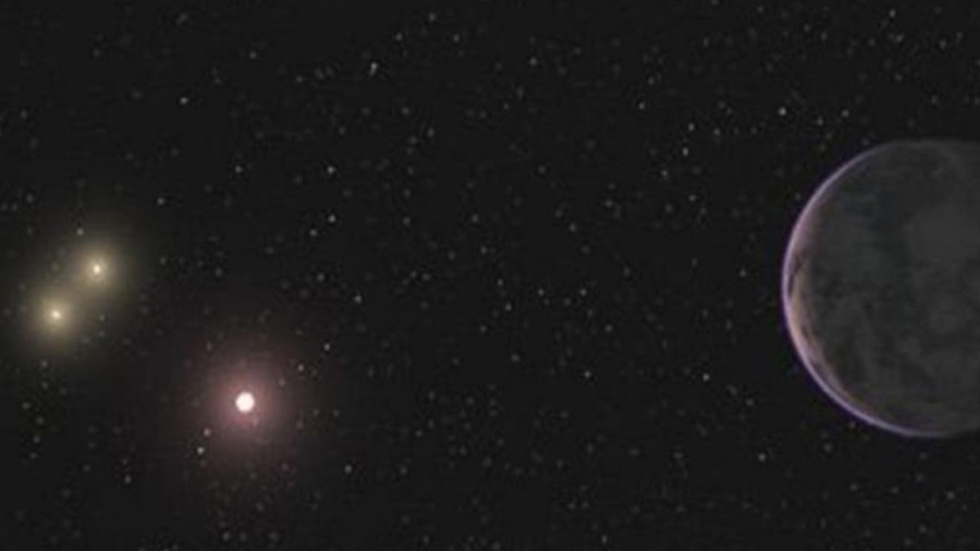 Encuentran un posible planeta con tres soles