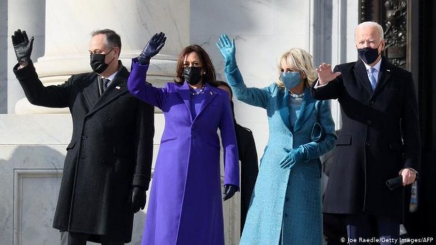 Toman protesta Joe Biden y Kamala Harris