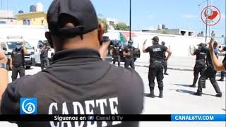 Con medidas sanitarias, policías de Chimalhuacán se capacitan