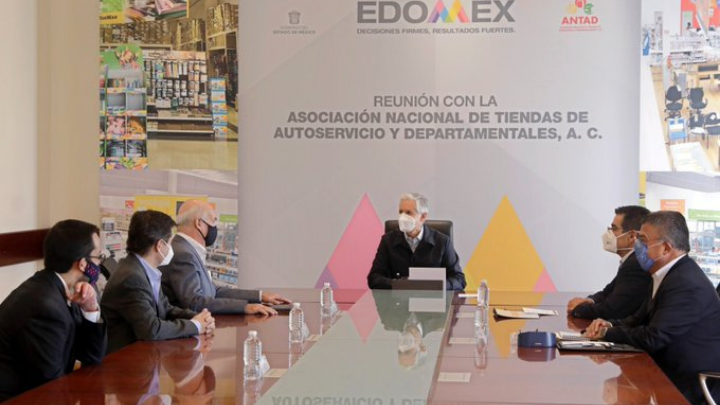 Sostiene Del Mazo reunión con representantes de tiendas de autoservicio