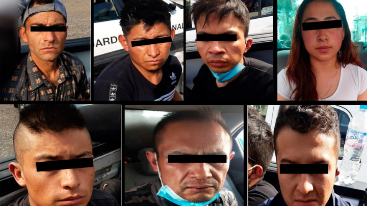 Caen siete miembros de banda delictiva que operaba en el Valle de Toluca