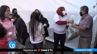 Acción Ciudadana entrega despensas en apoyo de familias de Valle de Chalco