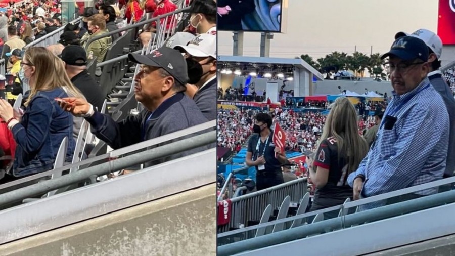 Captan a funcionarios del EdoMex en el Súper Bowl