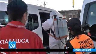 Sanitización continúa en unidades de transporte público beneficia a 2 millones en Ixtapaluca