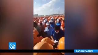 Denuncian obreros explotación laboral en Dos Bocas