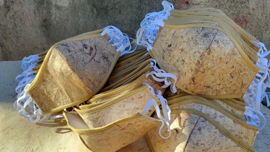 Cubrebocas biodegradables un invento filipino