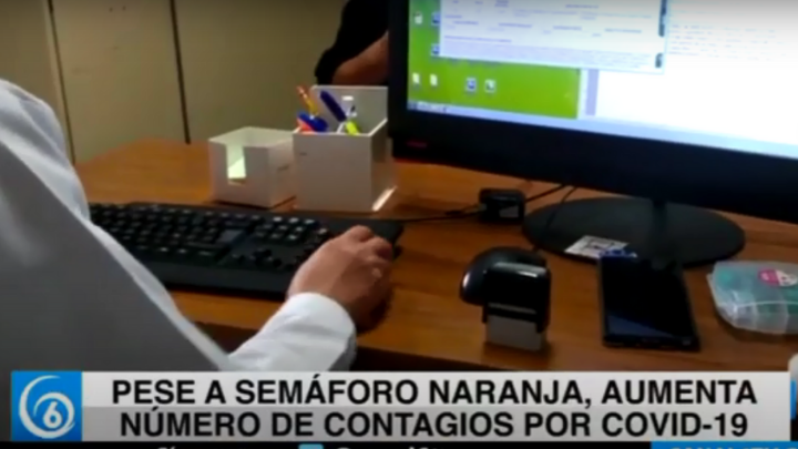Pese a semáforo naranja, aumenta número de contagios por COVID-19