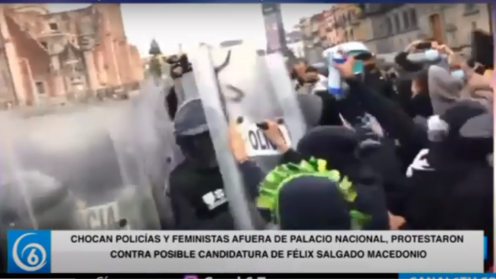 #EnEntrevista | Colectivo Mujeres Feministas de Guerrero protestaron en el Zócalo de la CDMX