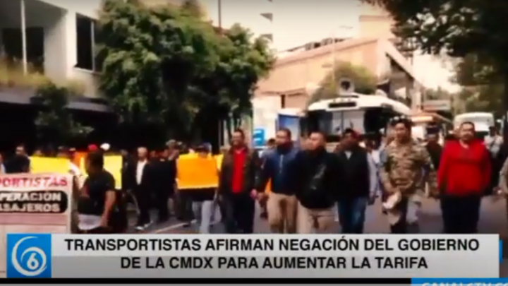 Transportistas afirman negación del gobierno de la CDMX para aumentar la tarifa