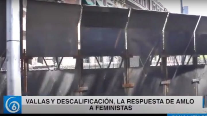 Vallas y descalificación, la respuesta de AMLO a Feministas