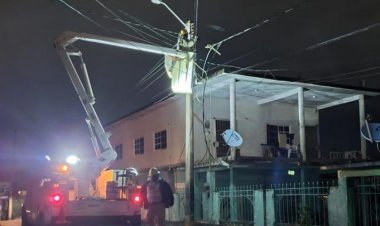 Frente frío deja sin luz a 552 mil usuarios