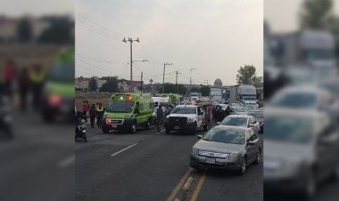 Colapsa trabe en la México-Pachuca