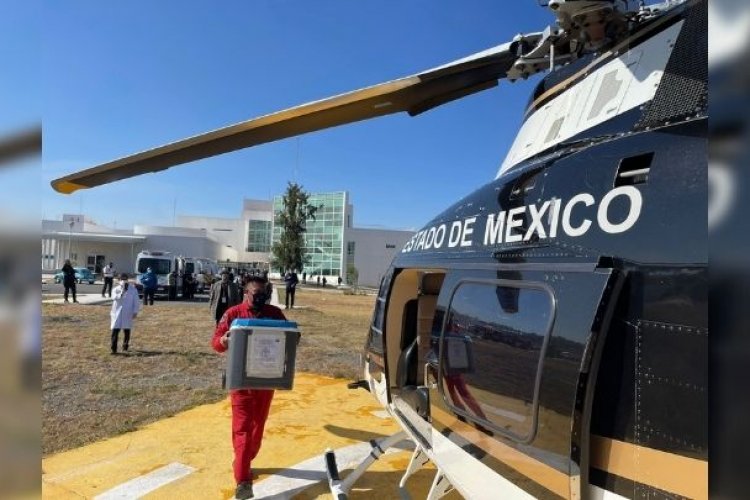 Llevan en helicóptero corazón a CDMX