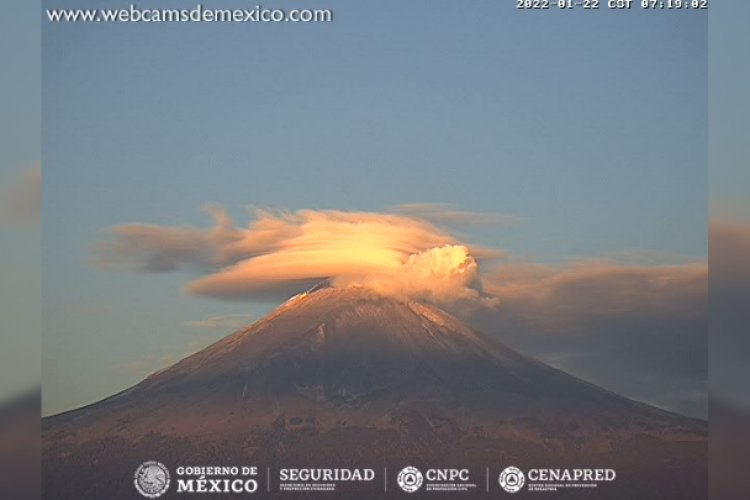 Popocatépetl registra 29 exhalaciones