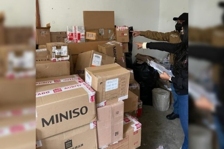 Hallan en Coacalco 198 cajas de miniso robadas