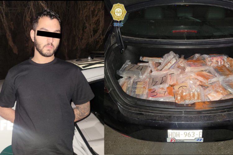 Cae canadiense con 69 kilos de cocaína en su auto